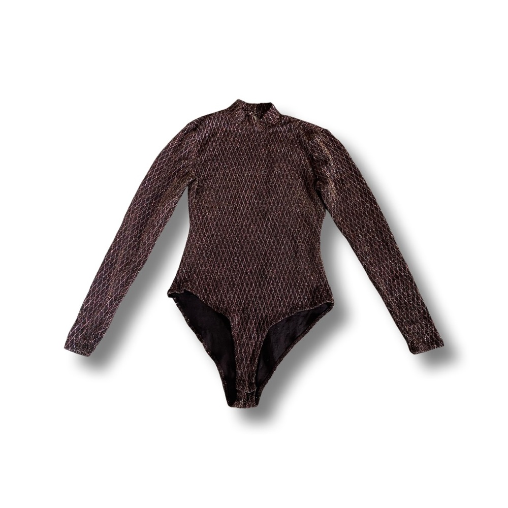 Rave plunge back bodysuit